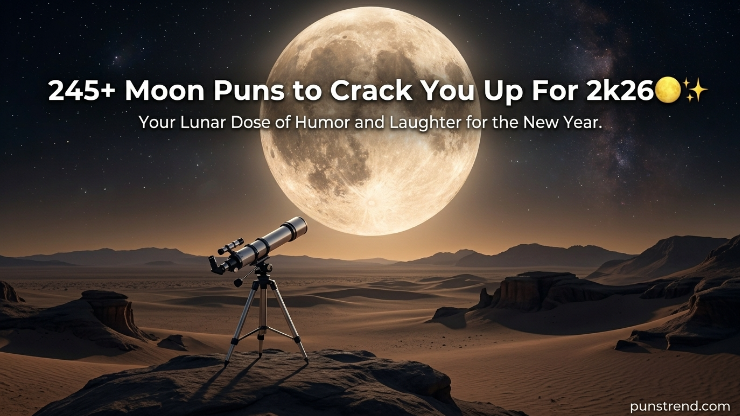245+ Moon Puns to Crack You Up For 2k26🌕✨