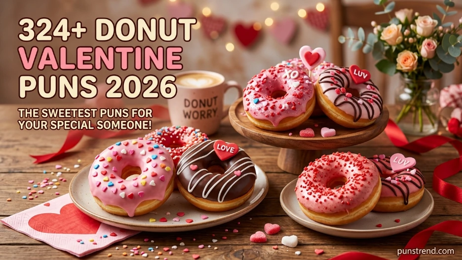 324+ Donut Valentine Puns 2026