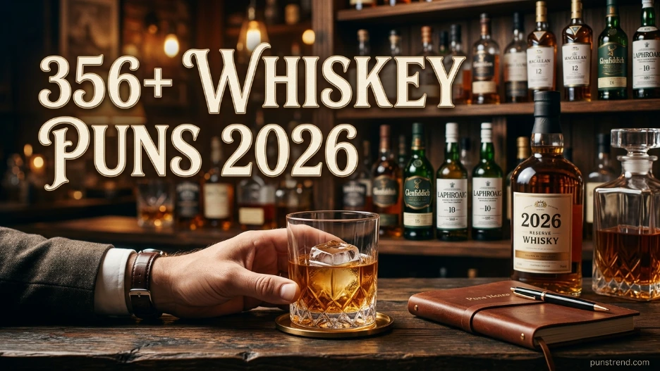356+ Whiskey Puns 2026