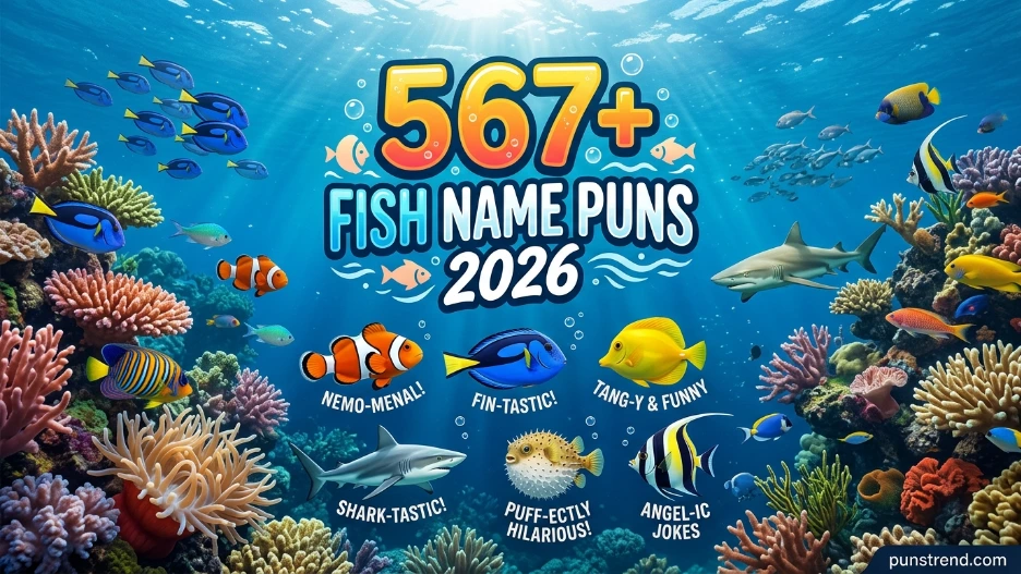 567+ Fish Name Puns 2026