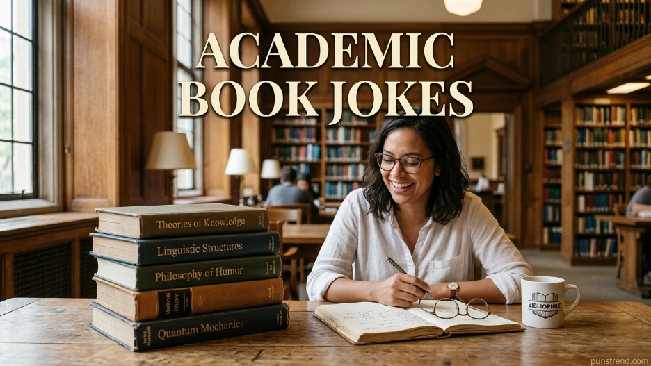 Academic book jokes