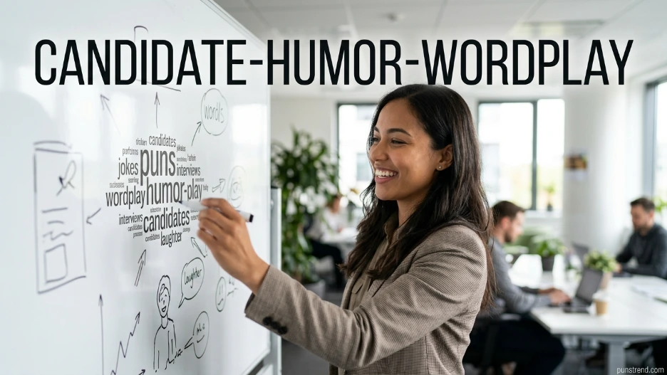 Candidate humor wordplay