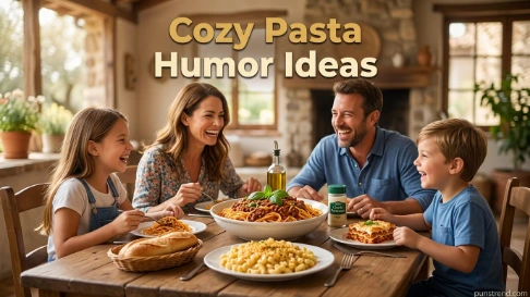 Cozy Pasta Humor Ideas