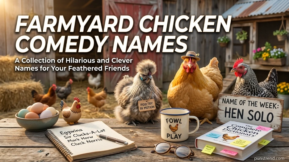 Farmyard Chicken Comedy Names