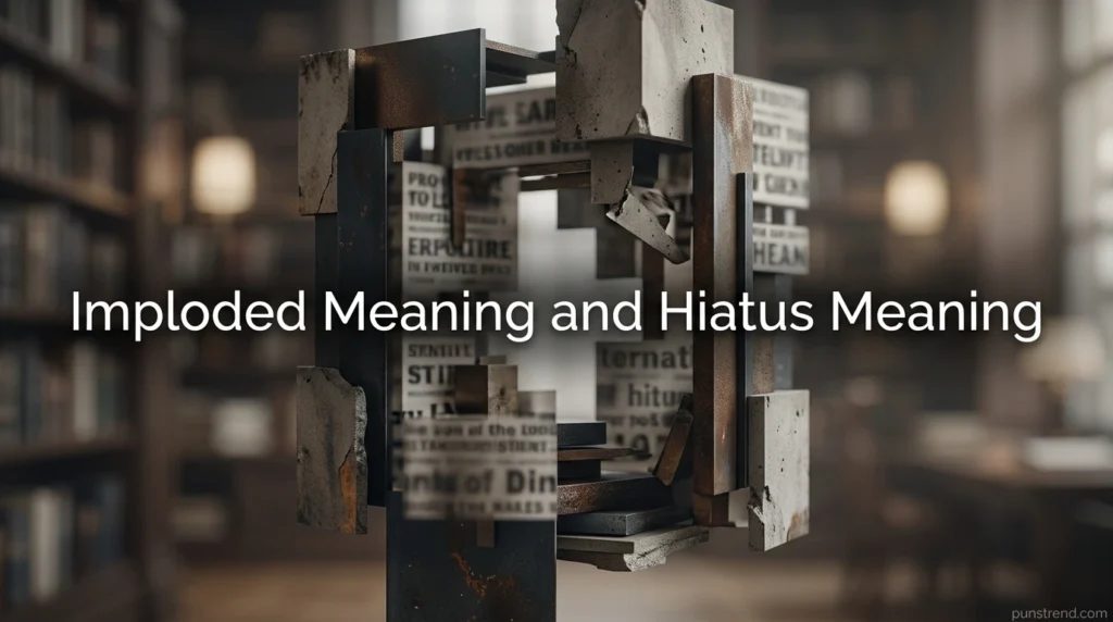 Imploded Meaning and Hiatus Meaning