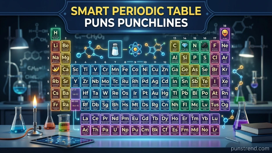 Smart Periodic Table Puns Punchlines