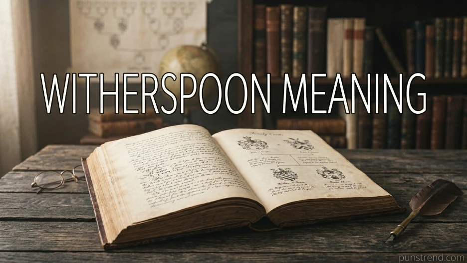 Witherspoon Meaning
