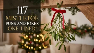 117+ Mistletoe Puns and Jokes One Liner
