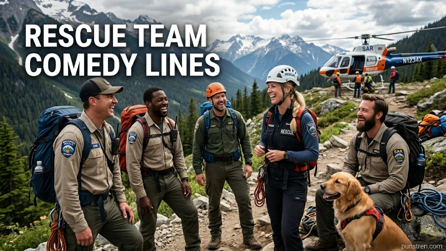 Rescue Team Comedy Lines