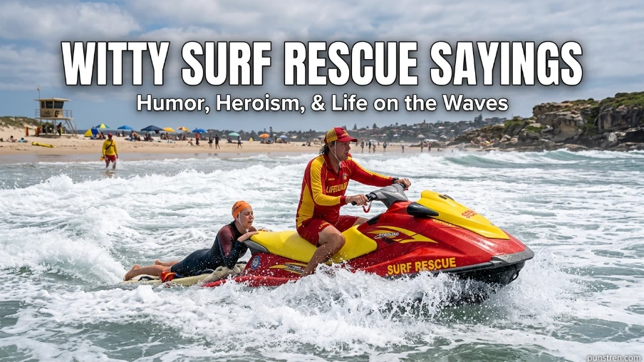 Witty Surf Rescue Sayings